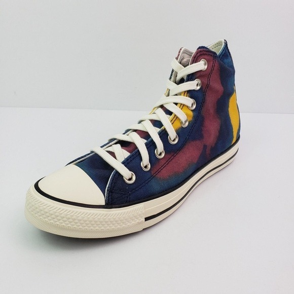Converse CTAS HI Womens Sz 9.5 Mens Sz 7.5 Blue Purple Sneaker Shoes A02082F - Picture 2 of 13